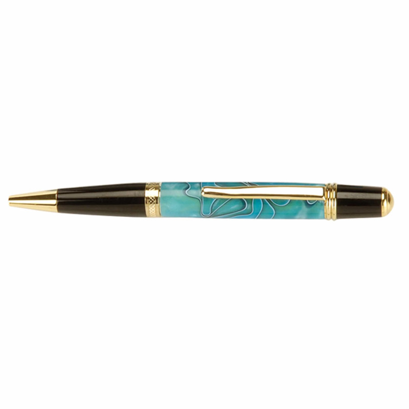 Acrylic Pen Blank - 3/4" x 3/4" x 5" - Color:Persian Blue